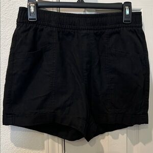 Old Navy Black High-Waist Elastic-Waist Shorts